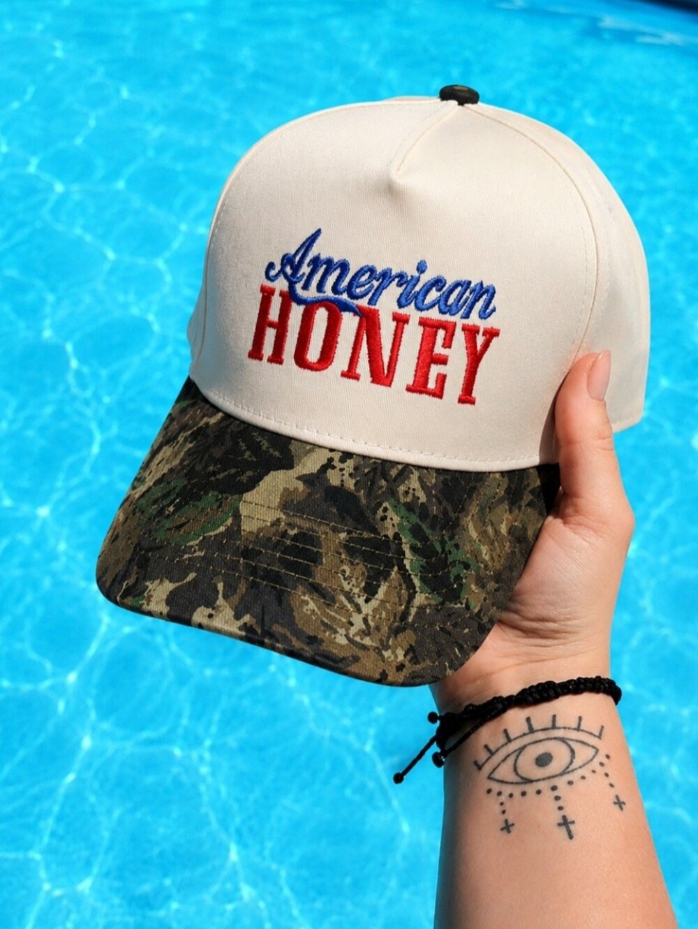 American Honey Trucker Hat | Adjustable Snapback Cap - Backwoods Honey